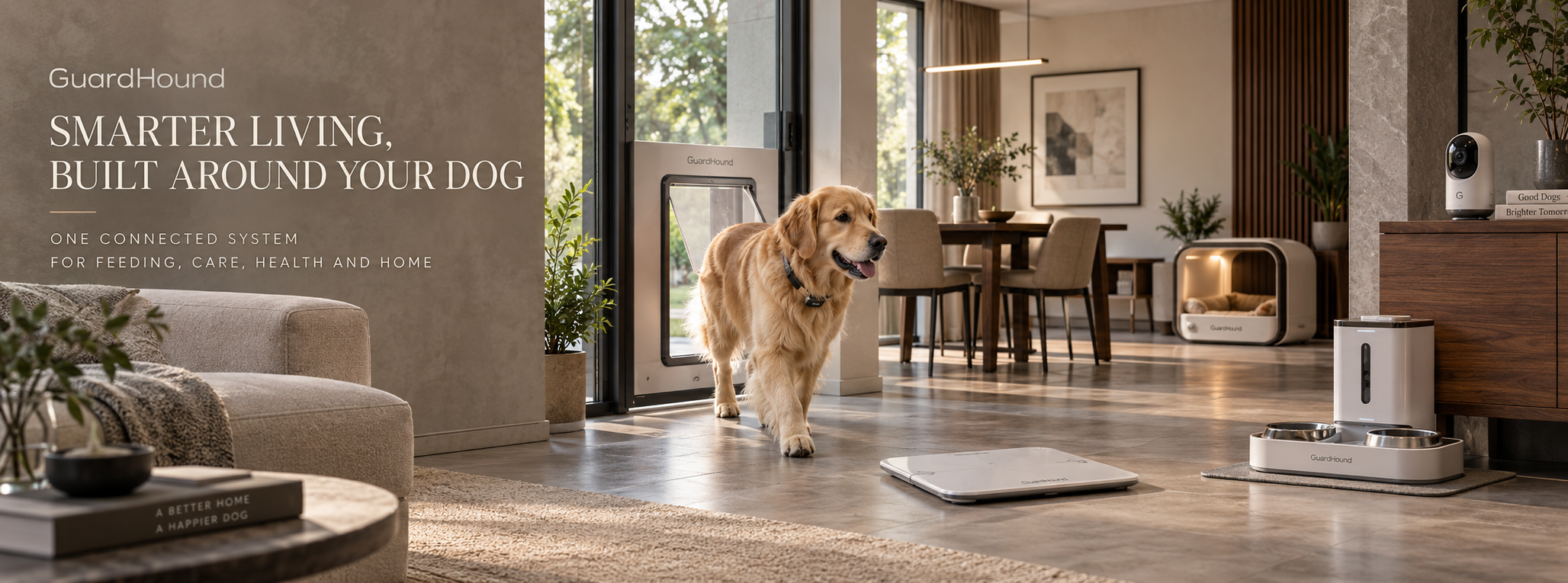 GuardHound brand campaign · smart dog products overview