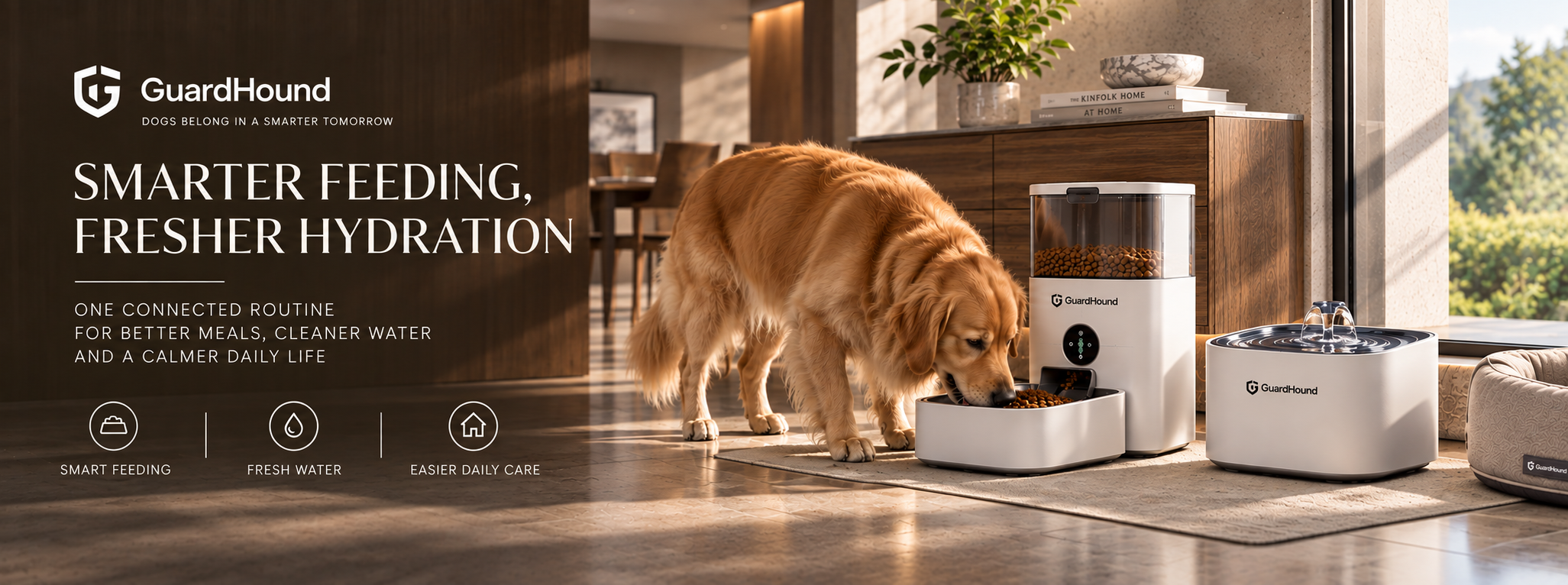 GuardHound brand campaign · smart feeding & hydration