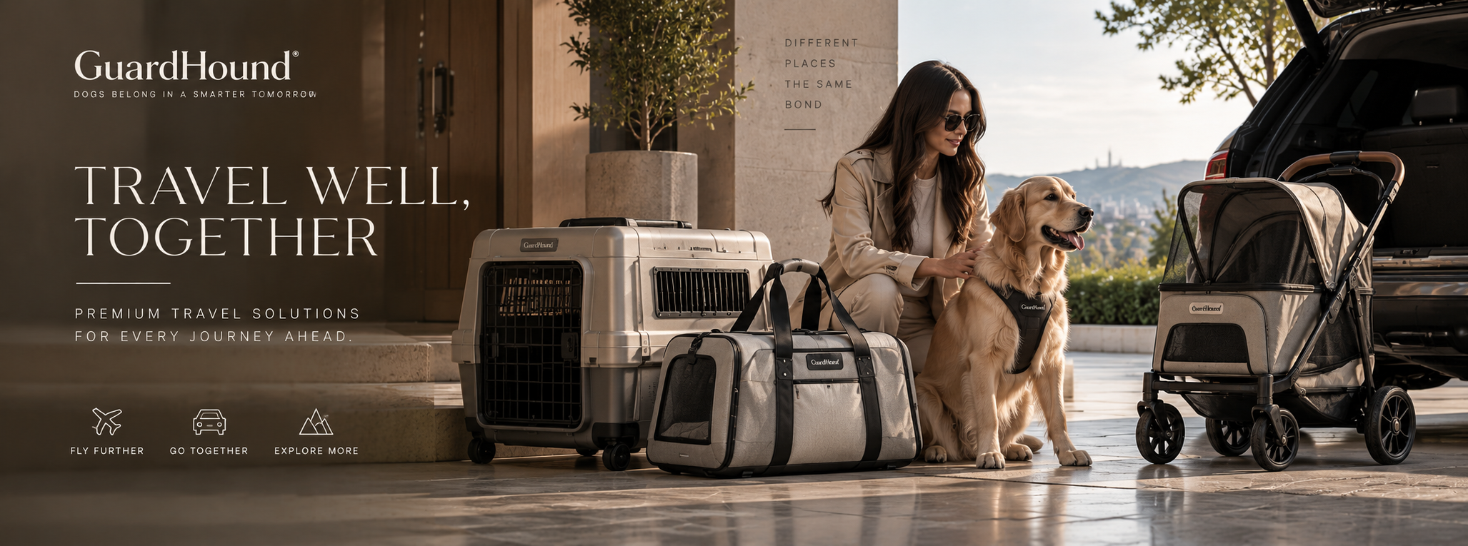 GuardHound brand campaign · travel & carry