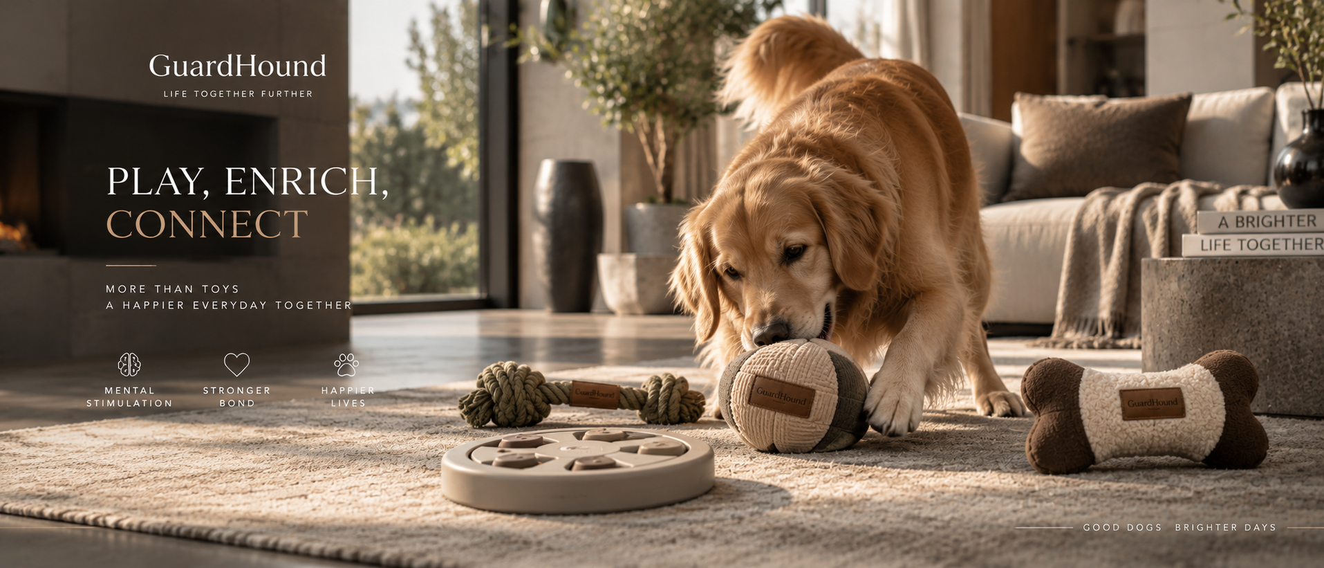 GuardHound brand campaign · toys & enrichment