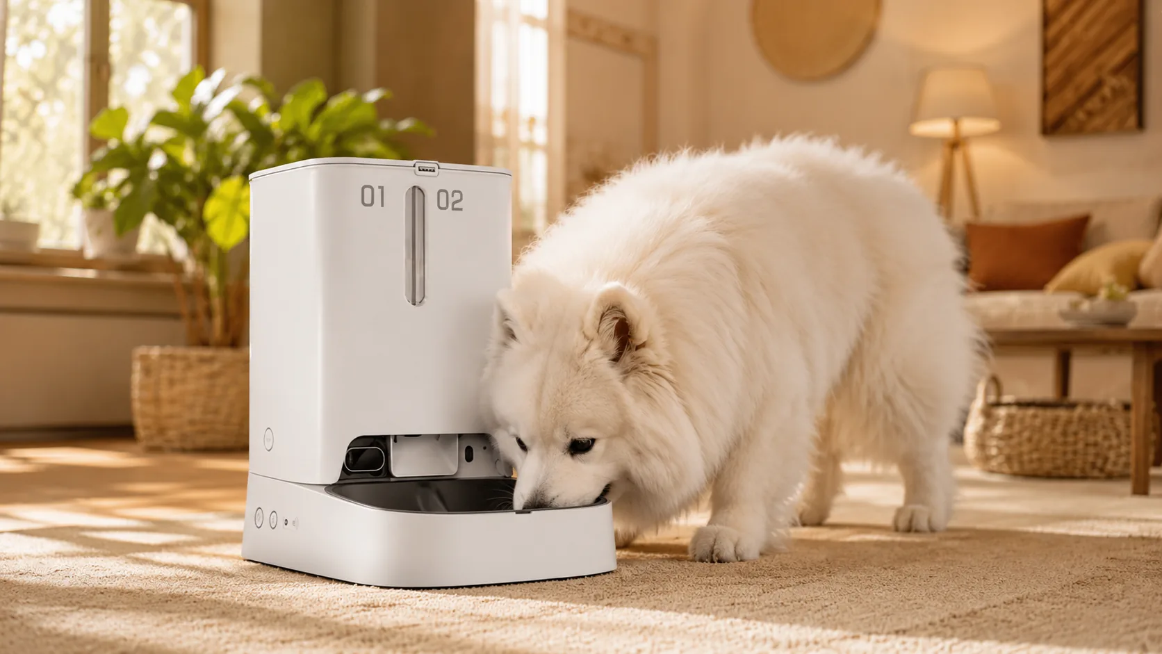 GuardHound Smart Feeder Pro · Sleek Modern Design · GuardHound DOG