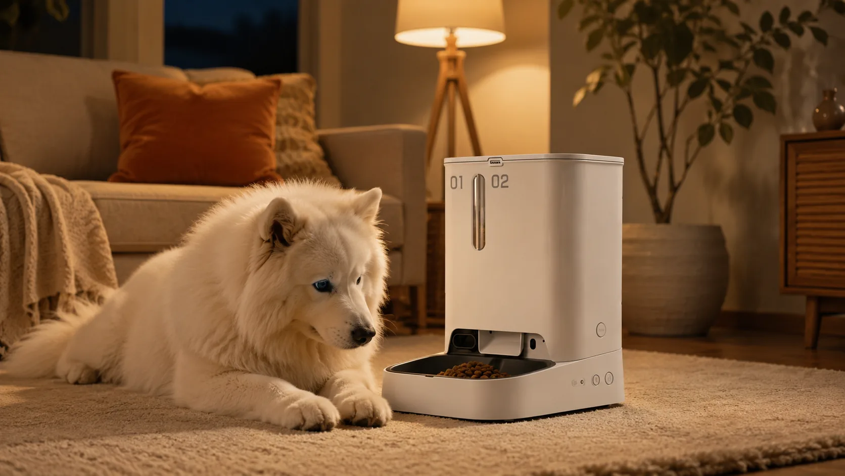 GuardHound Smart Feeder Pro · Living Room Integration · GuardHound DOG