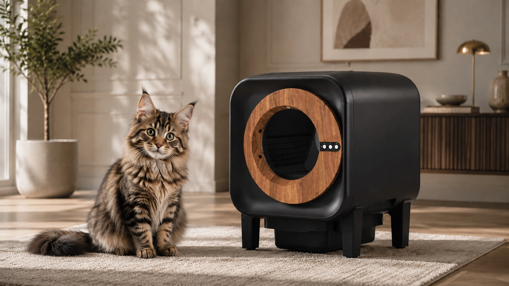 Self-Cleaning Deodorizing Litter Box · GuardLynx