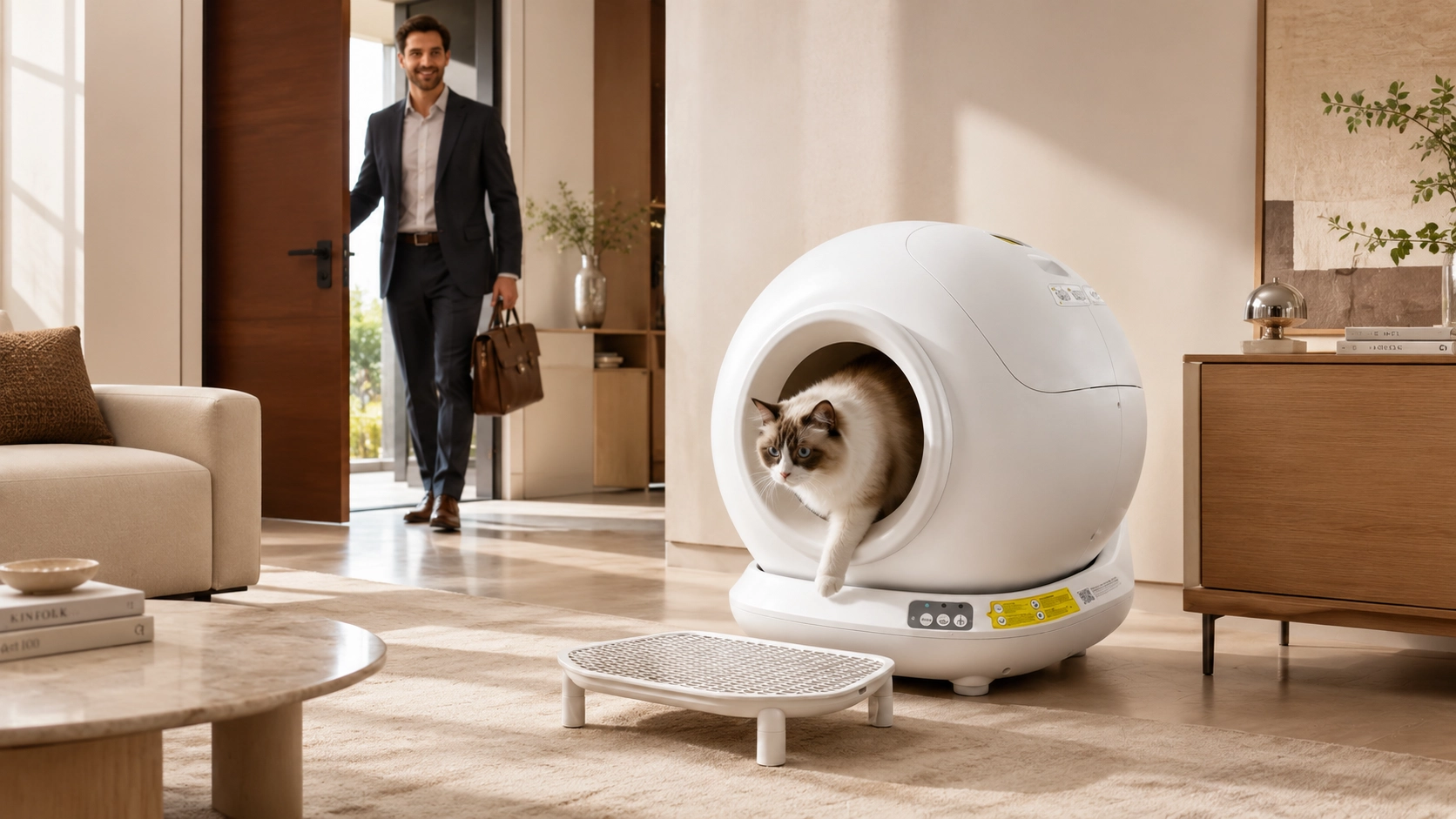 Smart Automatic Cat Litter Box · Come Home to a Clean House · GuardLynx