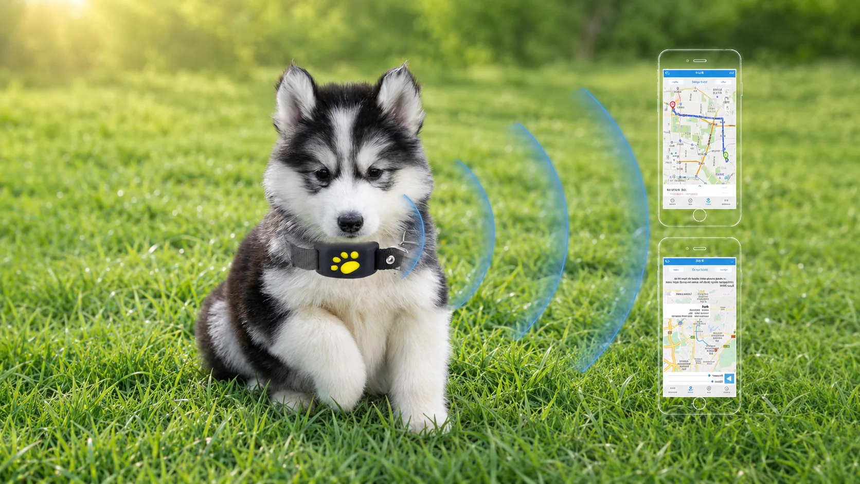 GPS Pet Tracker · Real-Time GPS Tracking · GuardHound DOG