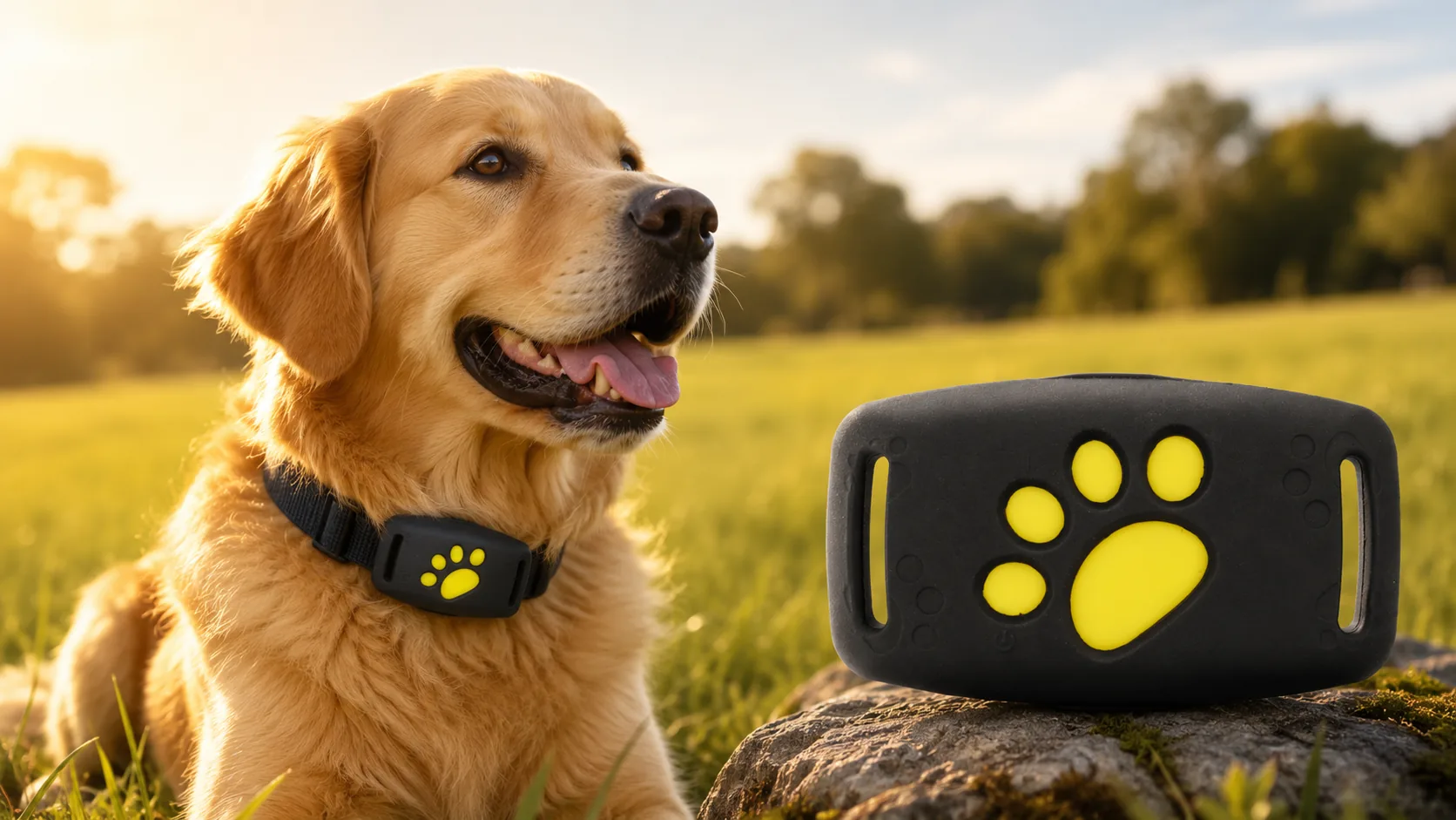 GPS Pet Tracker · Matte Black · GuardHound DOG