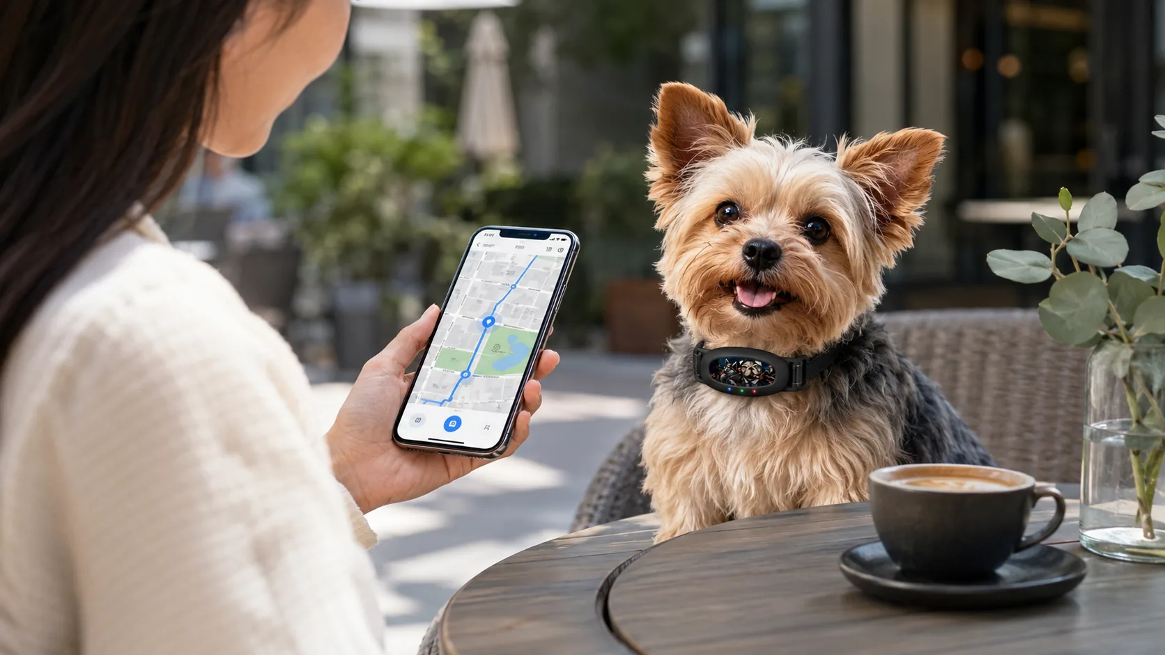 GuardHound Long-Lasting GPS Pet Tracker · Instant Alerts · GuardHound DOG