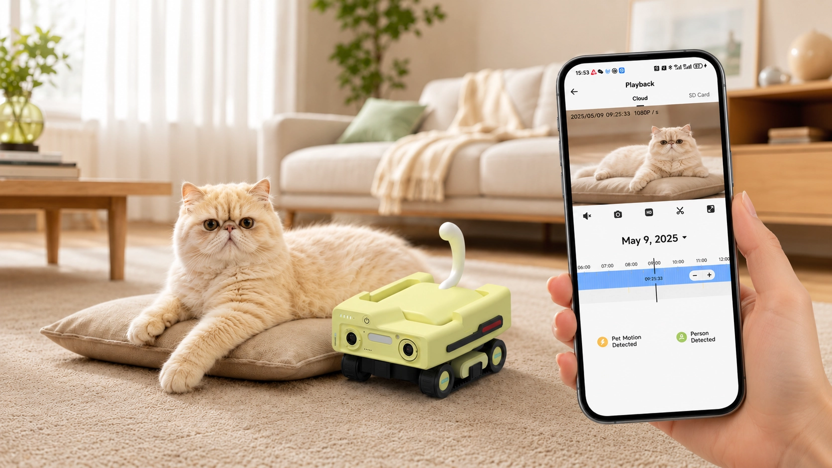 PetPlayMove Smart Interactive Camera · Rewind Every Moment · GuardLynx