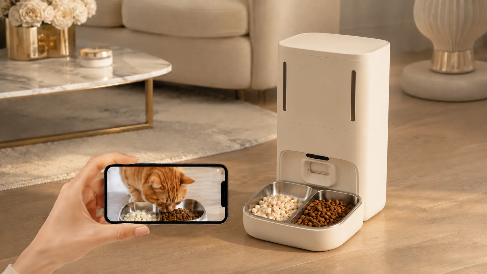 GuardLynx Mousse Smart Weighing Feeder · Remote Monitoring · GuardLynx