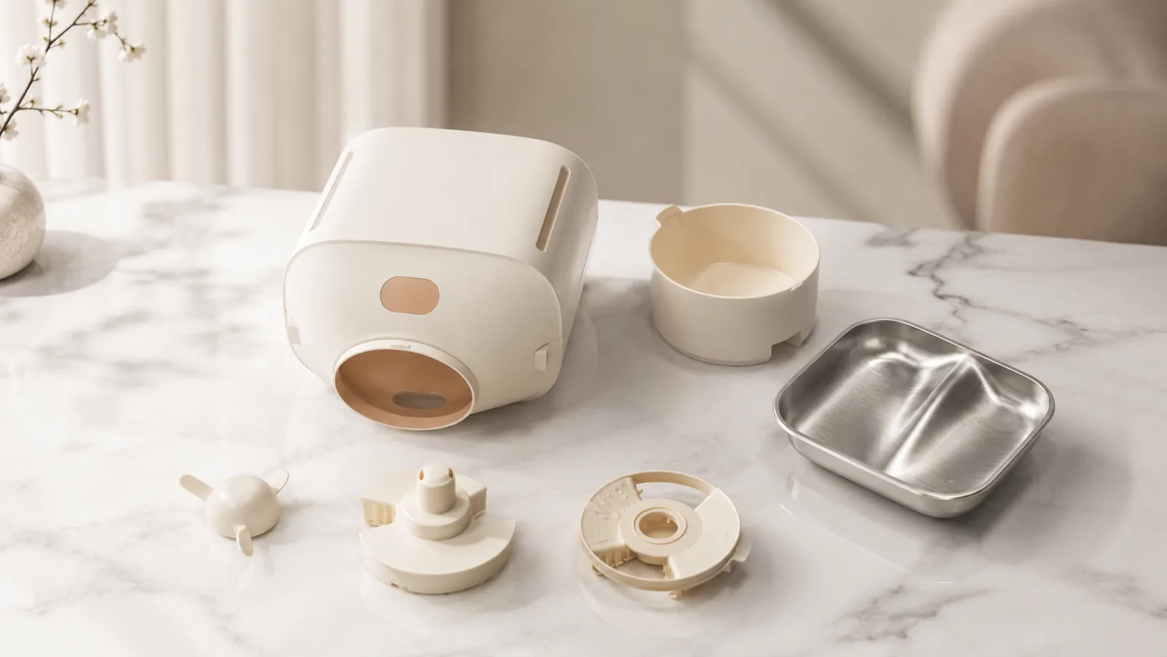 GuardLynx Mousse Smart Weighing Feeder · Easy Clean Modular Build · GuardLynx