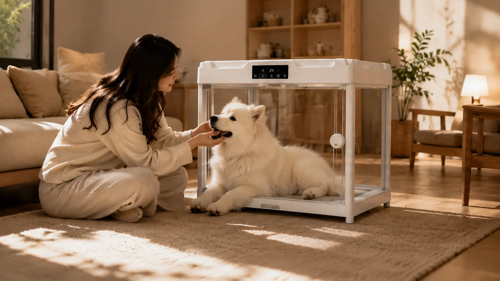GuardHound All-Smart Pet Cabin · Effortless Cleanup · GuardHound DOG