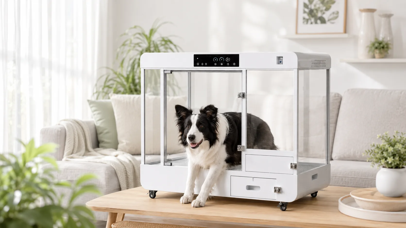 GuardHound Smart Climate-Controlled Pet Cabin · Precision Climate Control · GuardHound DOG