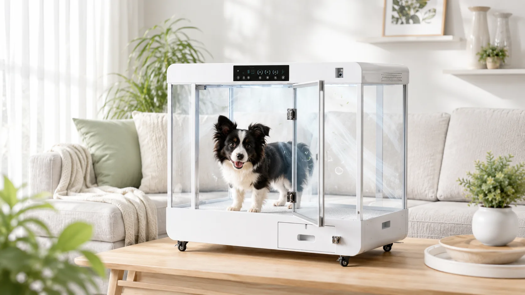 GuardHound Smart Climate-Controlled Pet Cabin · Premium Build Quality · GuardHound DOG