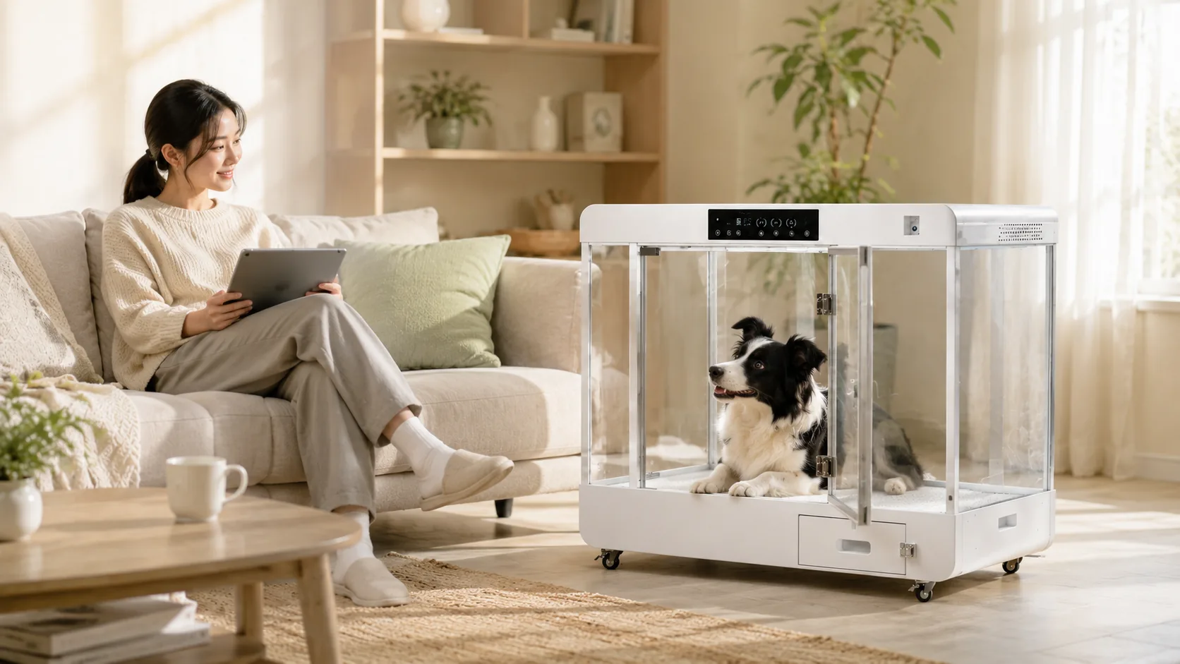 GuardHound Smart Climate-Controlled Pet Cabin · Outdoor Patio Comfort · GuardHound DOG
