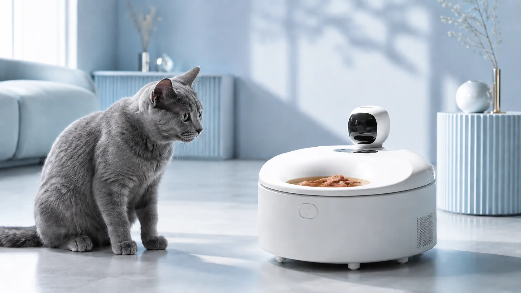 Fresh Food Meal Feeder with Temperature Control · Intelligent Auto Feeding · GuardLynx