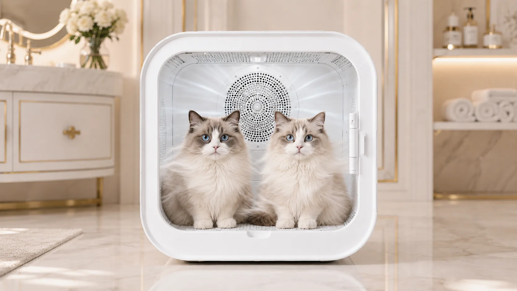 GuardLynx Smart Pet Drying Box · Spacious Drying Chamber · GuardLynx