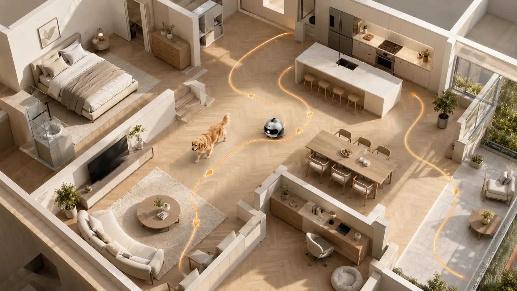 GuardHound Pet Monitoring Robot · Smart Motion Tracking · GuardHound DOG