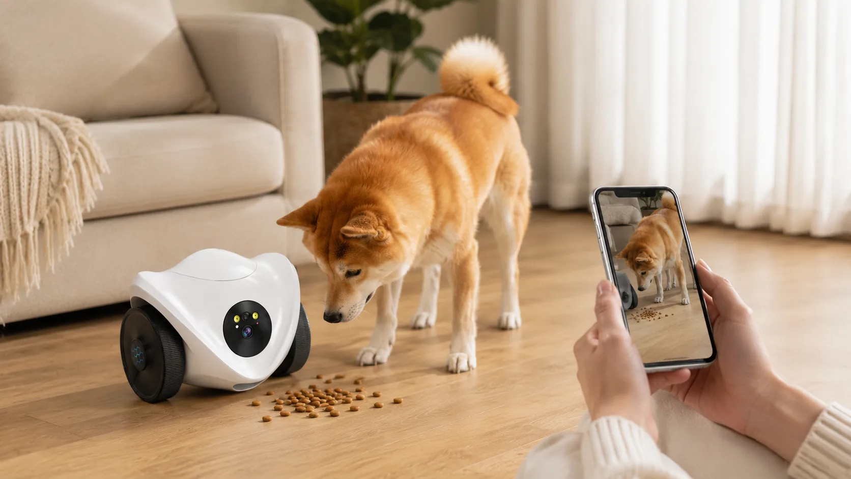 GuardHound Interactive Pet Monitoring Feeder · See Your Pet Clearly · GuardHound DOG