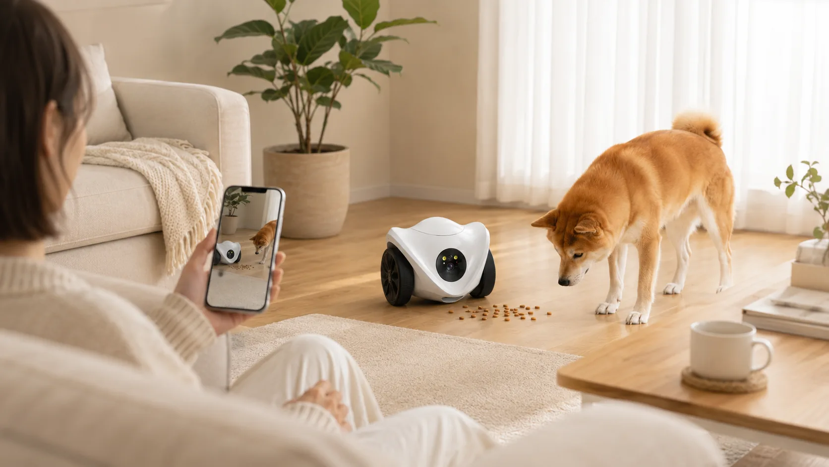GuardHound Interactive Pet Monitoring Feeder · Nighttime Check · GuardHound DOG