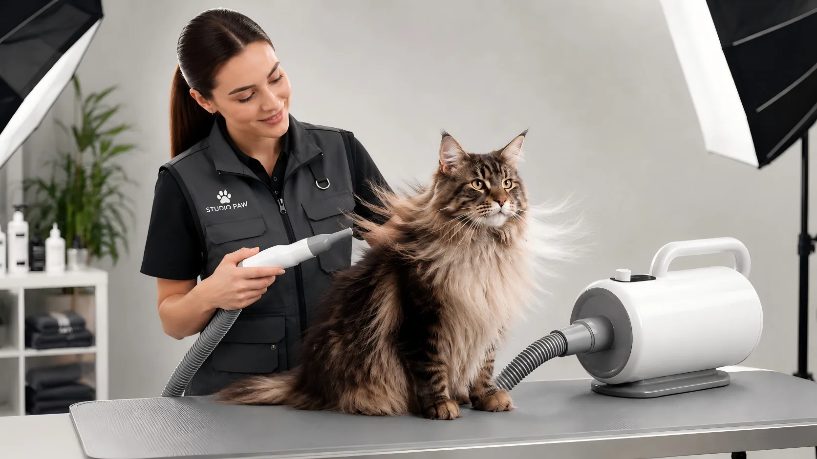 GuardLynx Smart Pet Blow Dryer · Photography Studio · GuardLynx