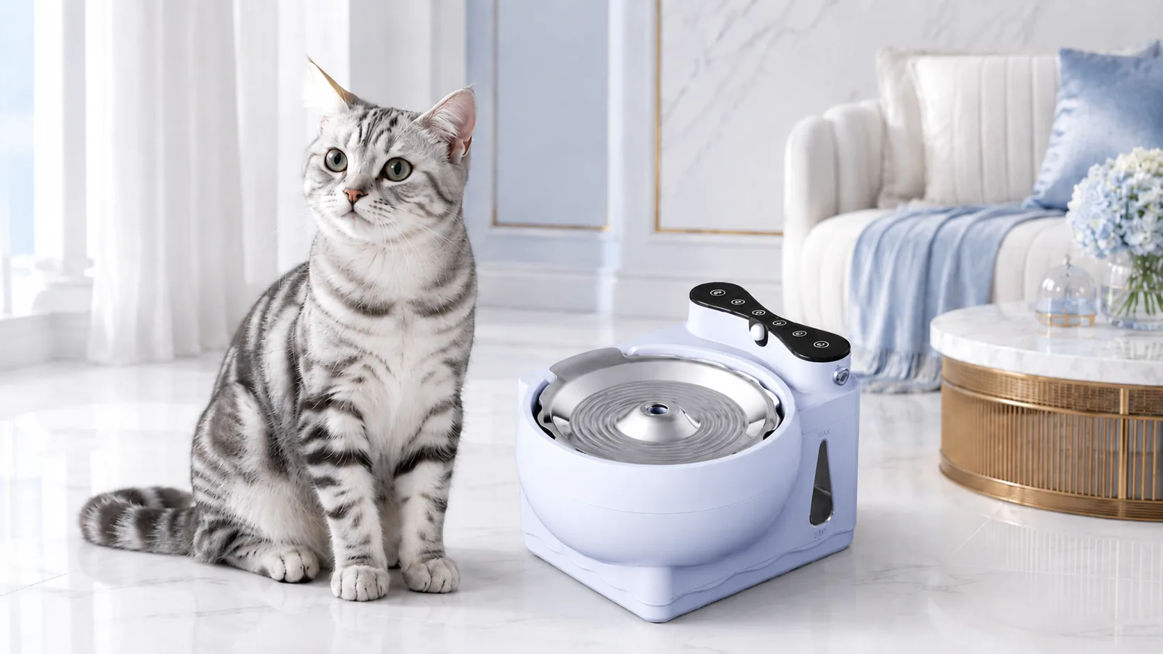 Hydrogen-Rich Smart Pet Water Dispenser · GuardLynx
