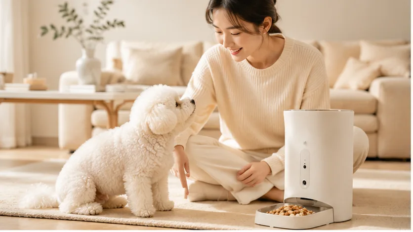 GuardHound Smart Feeder with Camera · Busy Workday Feed · GuardHound DOG