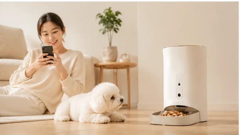 GuardHound Smart Feeder with Camera · Nighttime Check-In · GuardHound DOG