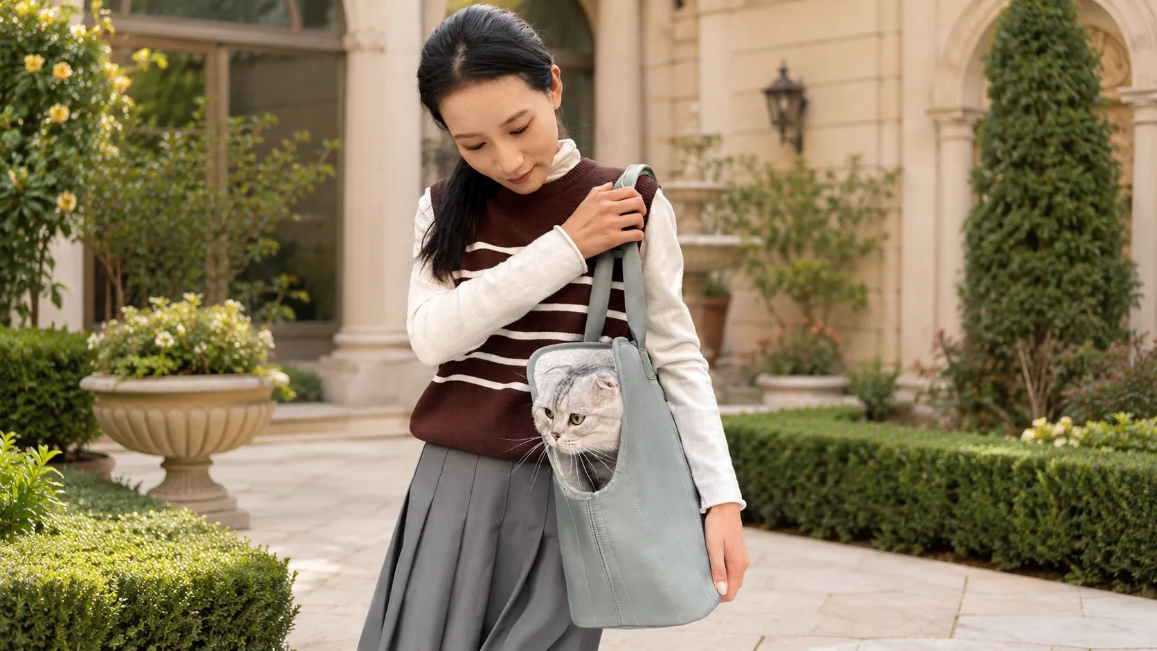 Luxury Waterproof Shoulder Cat Carrier Bag · Luxury Design · GuardLynx