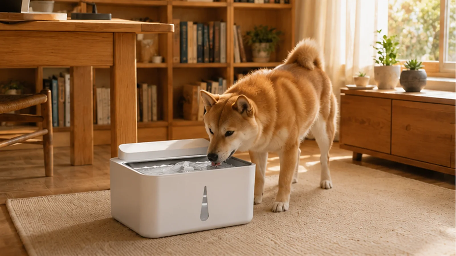 GuardHound Smart Recirculating Water Fountain · 304 Stainless Steel Basin · GuardHound DOG