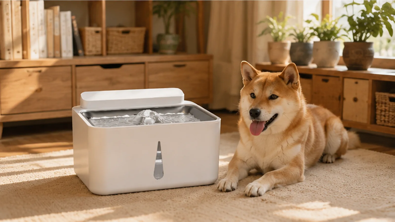 GuardHound Smart Recirculating Water Fountain · Triple Recirculating Flow · GuardHound DOG