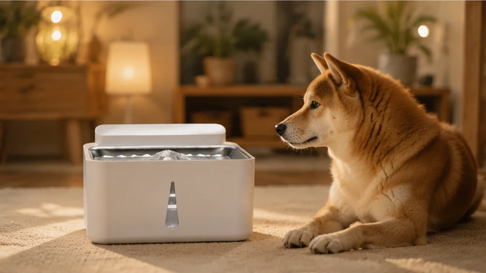 GuardHound Smart Recirculating Water Fountain · Silent Operation · GuardHound DOG