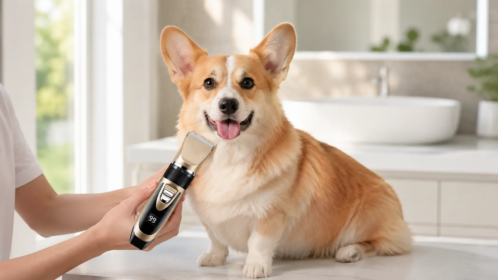 Smart Pet Clipper with Precision Guard · Durable Metal Body · GuardHound DOG