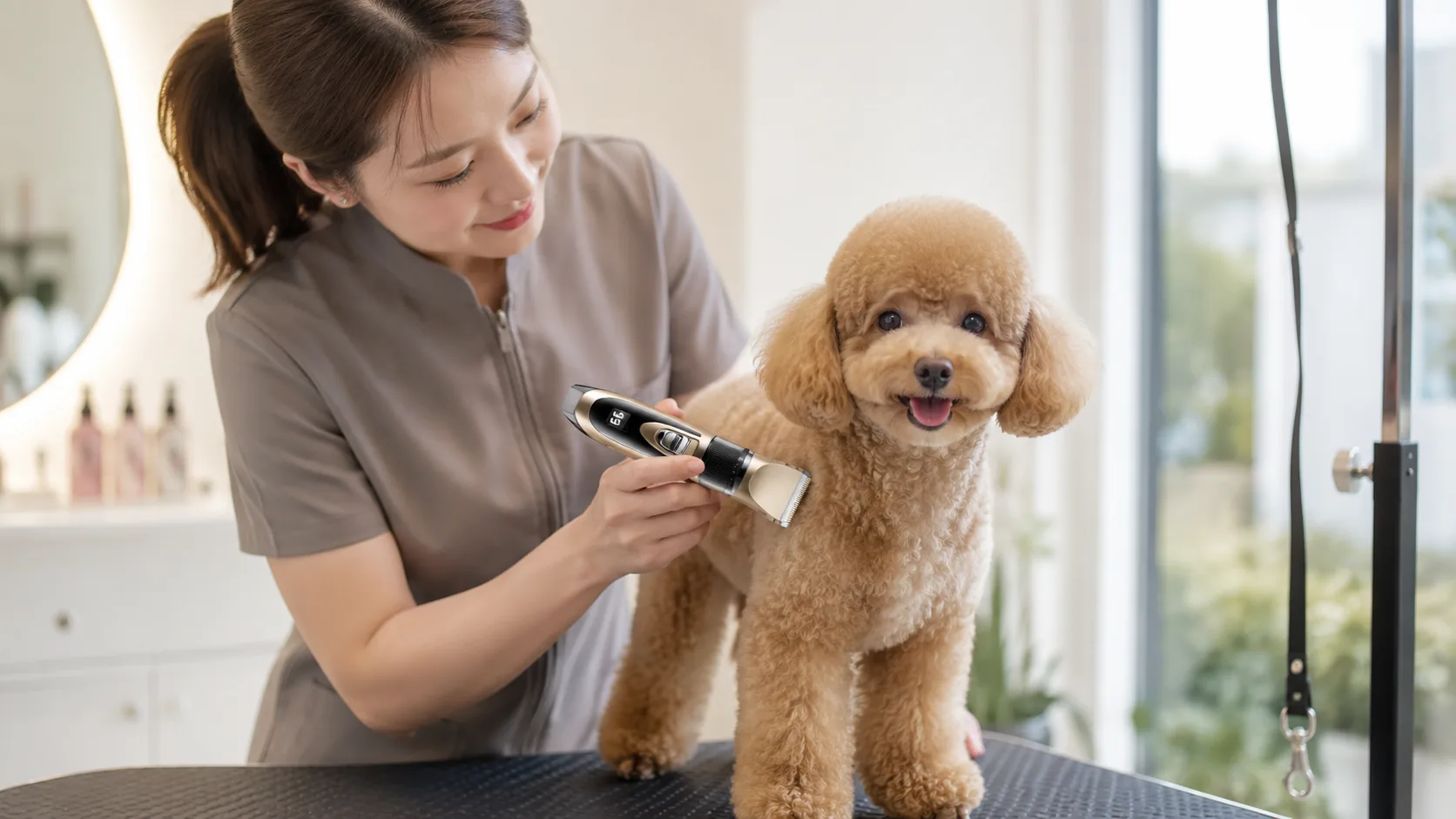 Smart Pet Clipper with Precision Guard · Digital Battery Display · GuardHound DOG