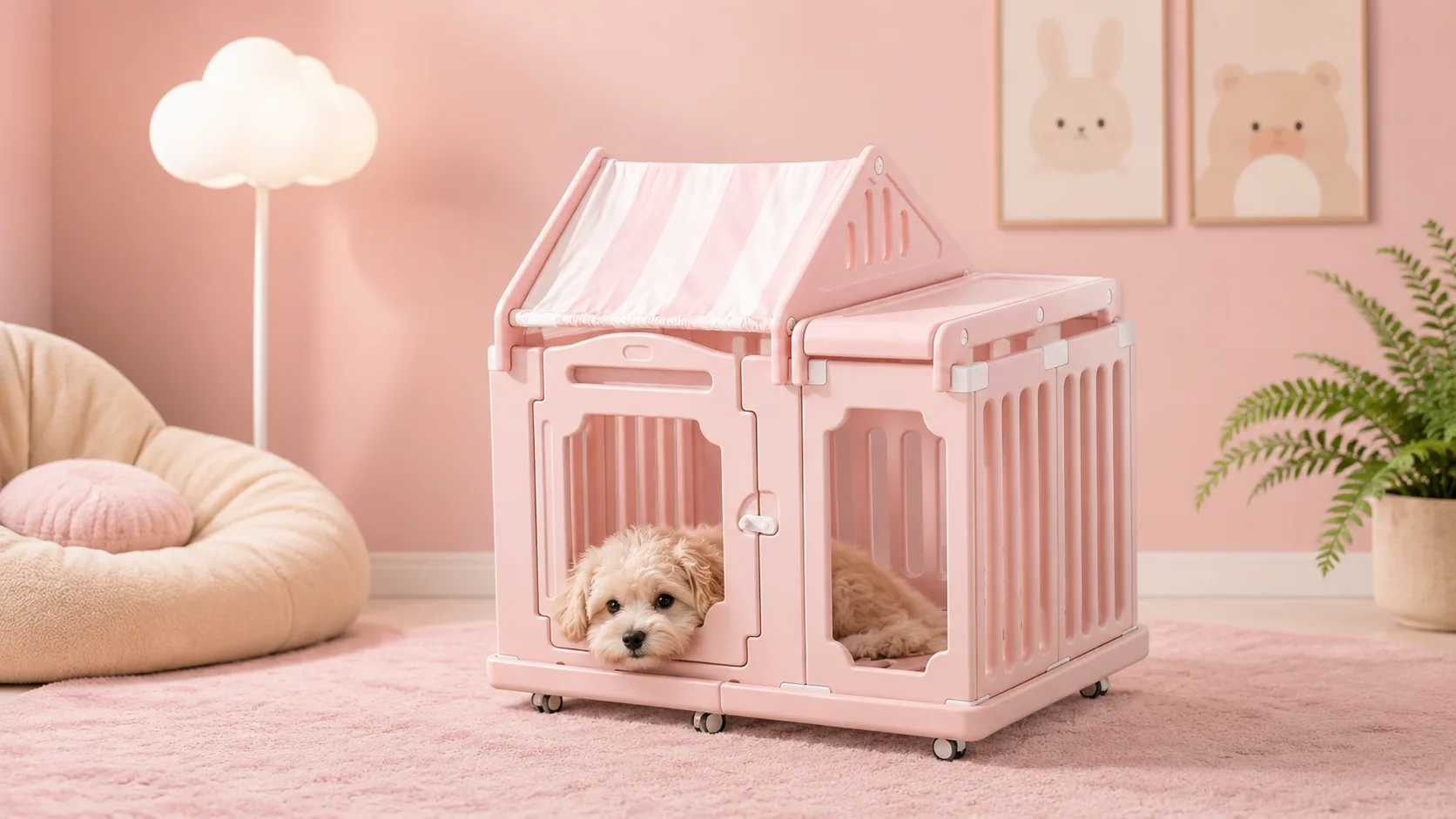 Luxury Pet Villa with Dual Cabin Design · GuardHound DOG