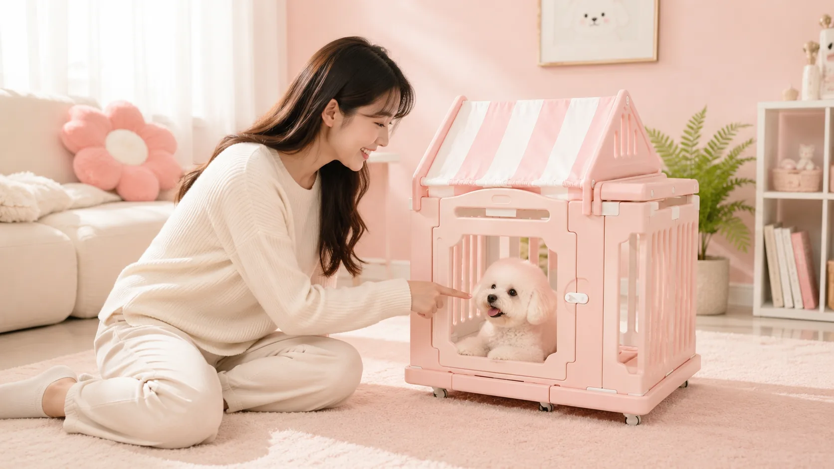 Luxury Pet Villa with Dual Cabin Design · Afternoon Living Room Retreat · GuardHound DOG