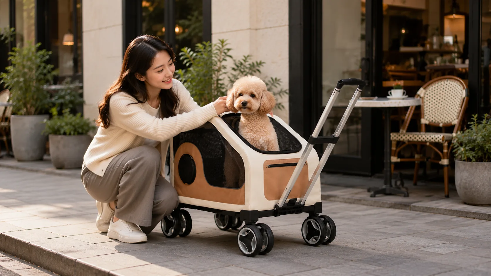GuardHound Outdoor Pet Travel Luggage · Afternoon Mall Break · GuardHound DOG