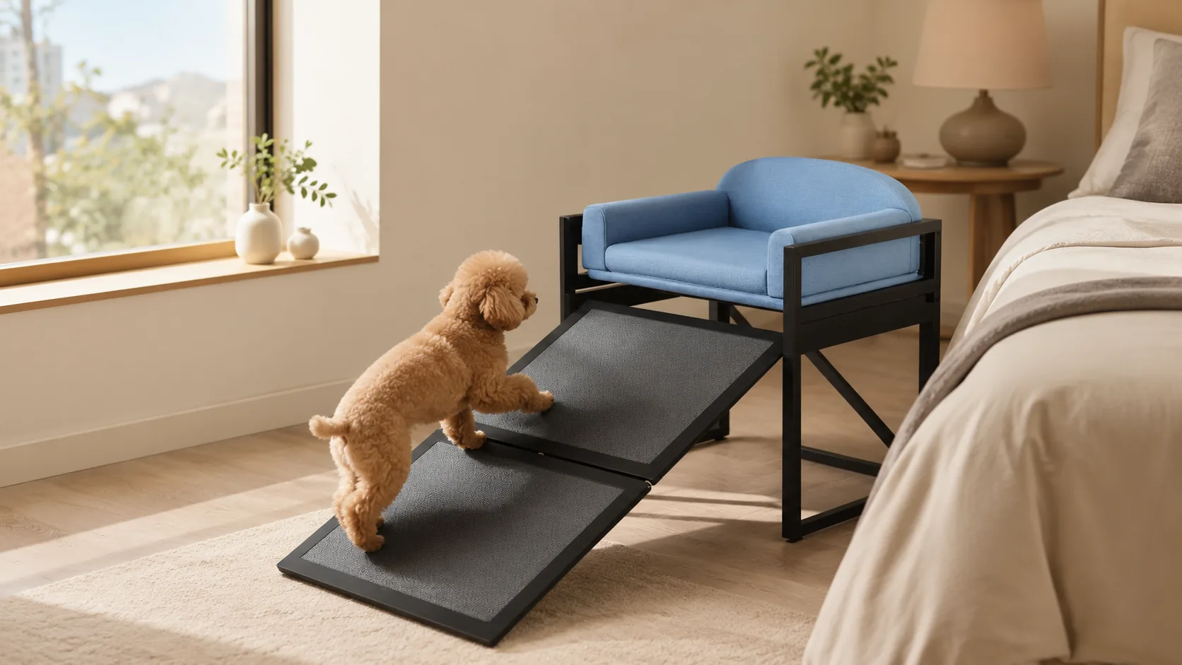Dog Ramp Pet Sofa with Steps · Non-Slip Steps · GuardHound DOG