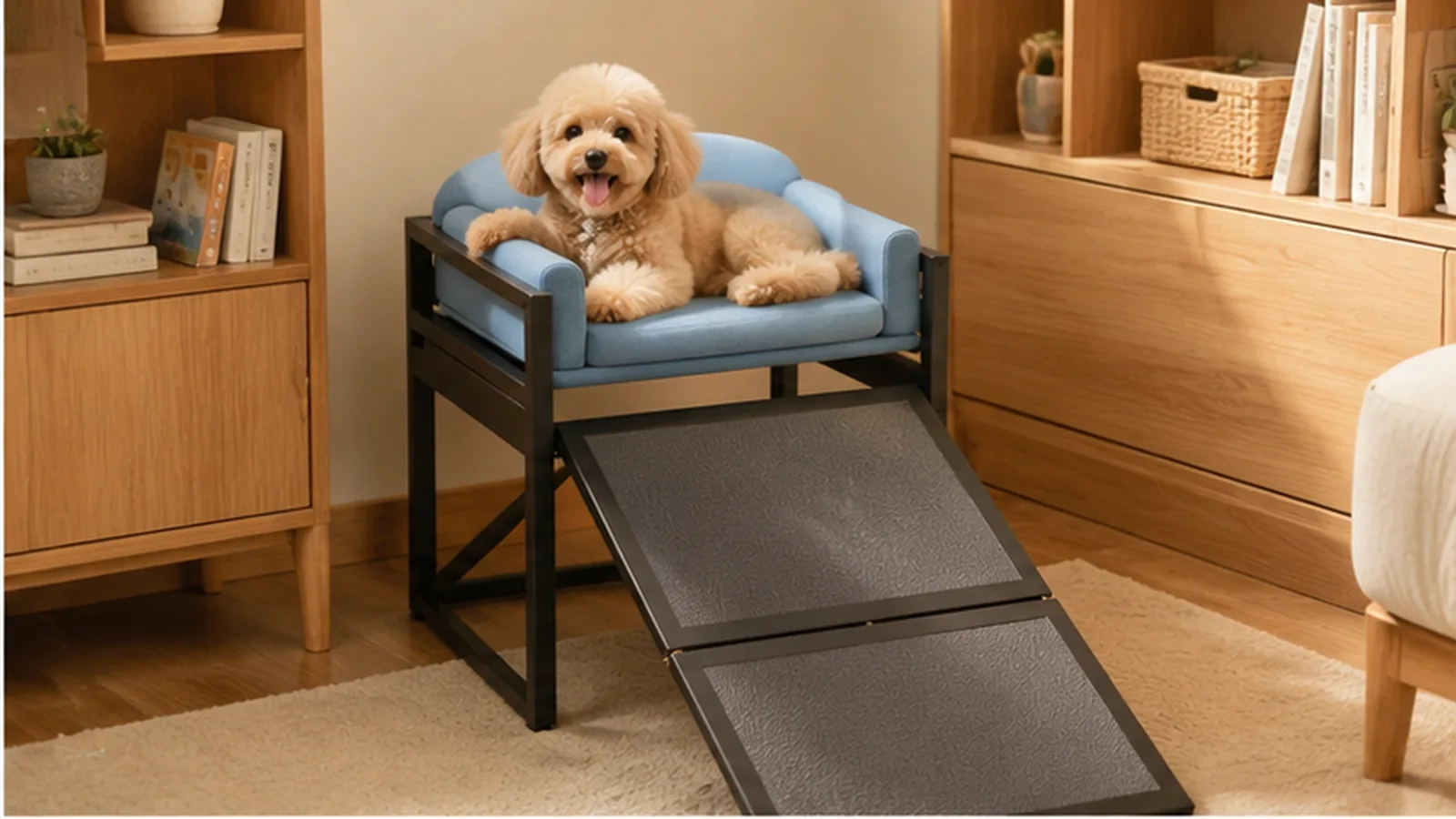 Dog Ramp Pet Sofa with Steps · Cozy Night · GuardHound DOG