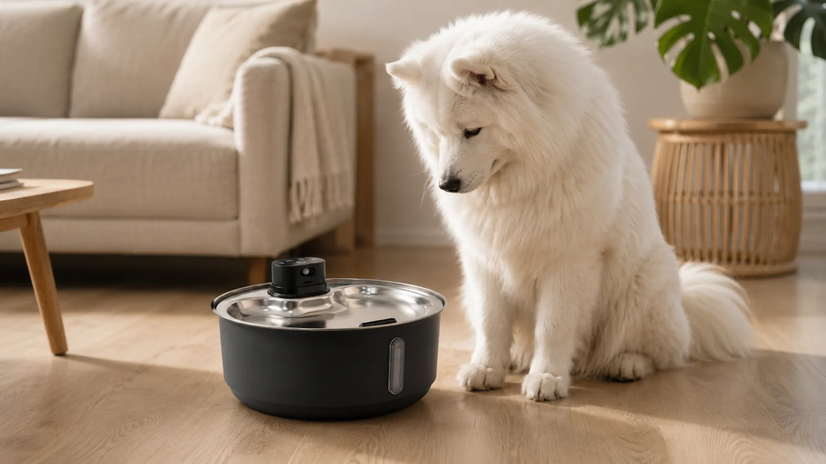 Smart Pet Water Fountain Stainless Steel · GuardHound DOG