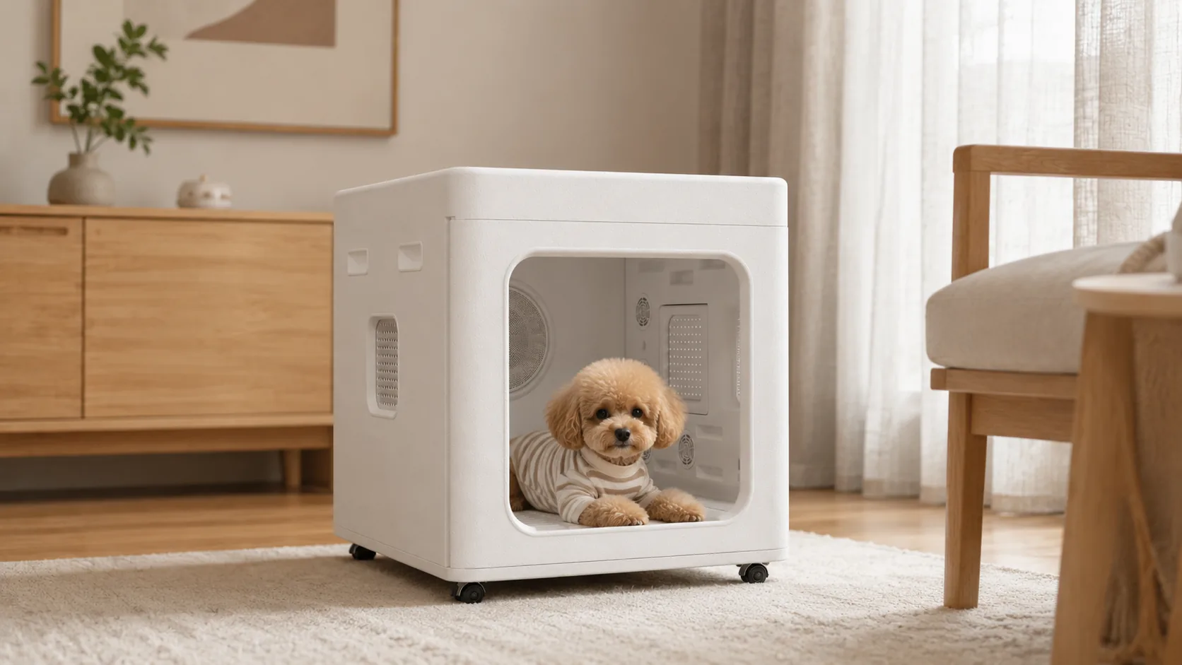 Smart Pet Drying Box with UV Sterilization · UV Sterilization · GuardHound DOG