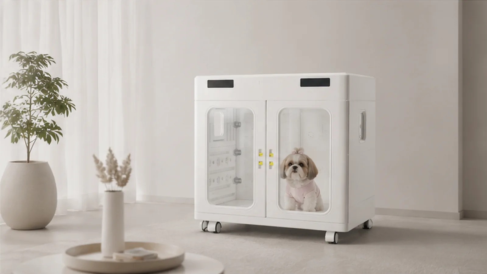 Smart Pet Drying Box with Intelligent Temperature Control · Evening Drying Session · GuardHound DOG