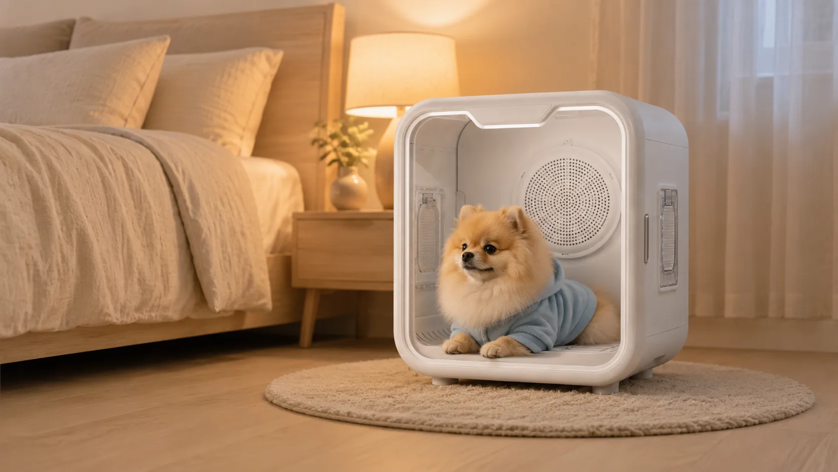 GuardHound Smart Pet Drying Box · Transparent Viewing Window · GuardHound DOG