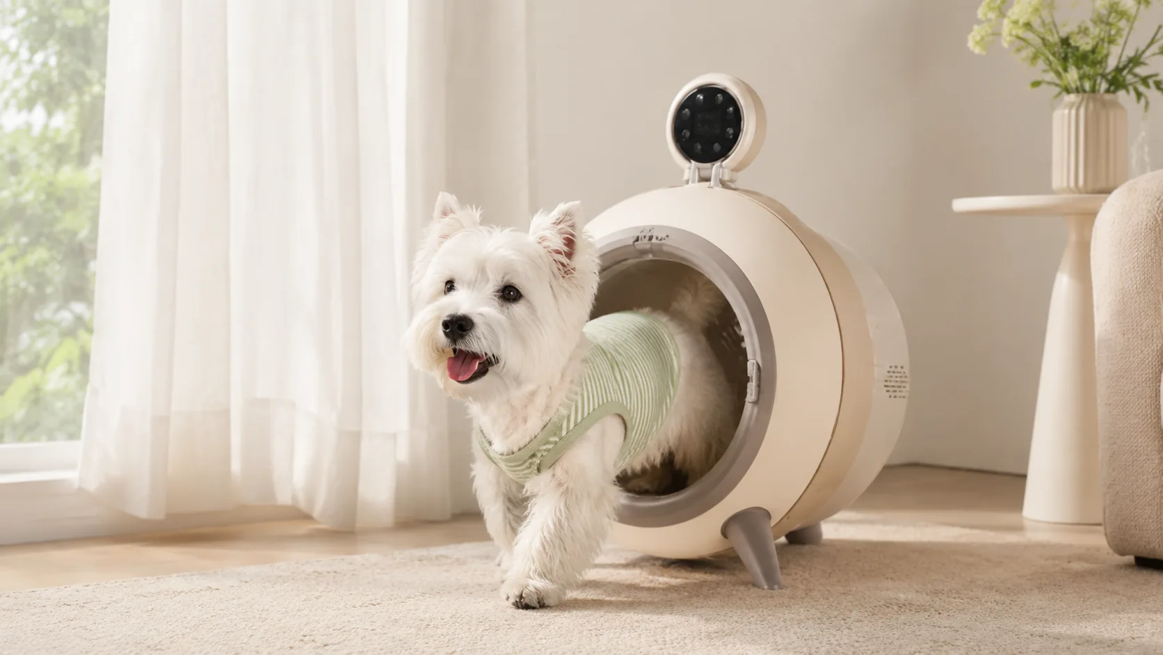 GuardHound Smart Silent Pet Dryer · Clear View Window · GuardHound DOG