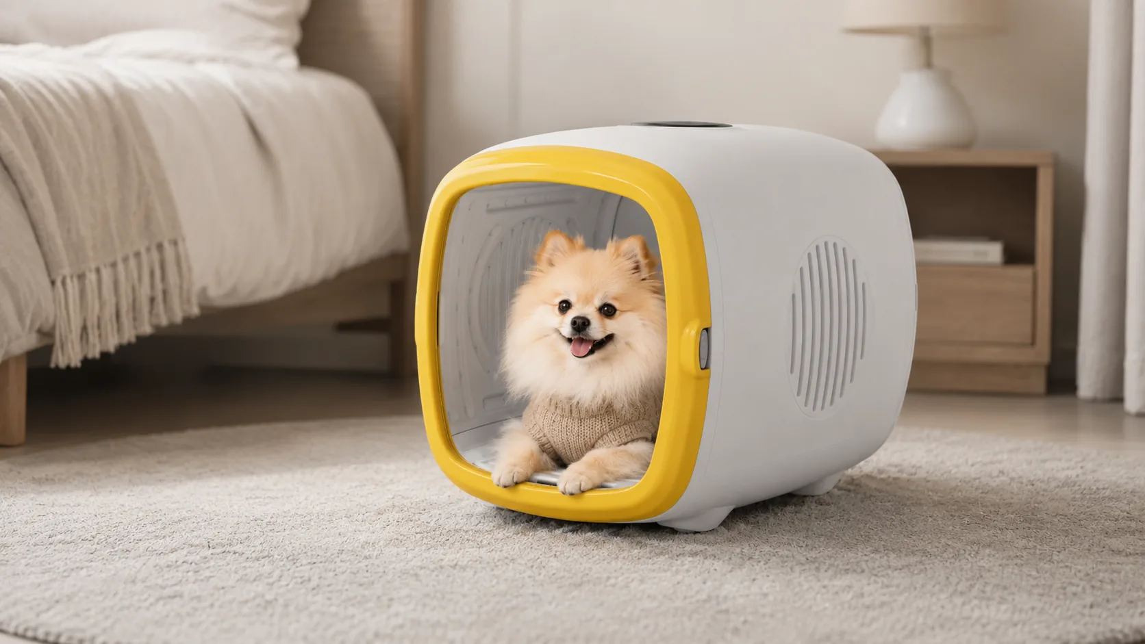 GuardHound Smart Pet Drying Cabinet · Intelligent Temperature Control · GuardHound DOG