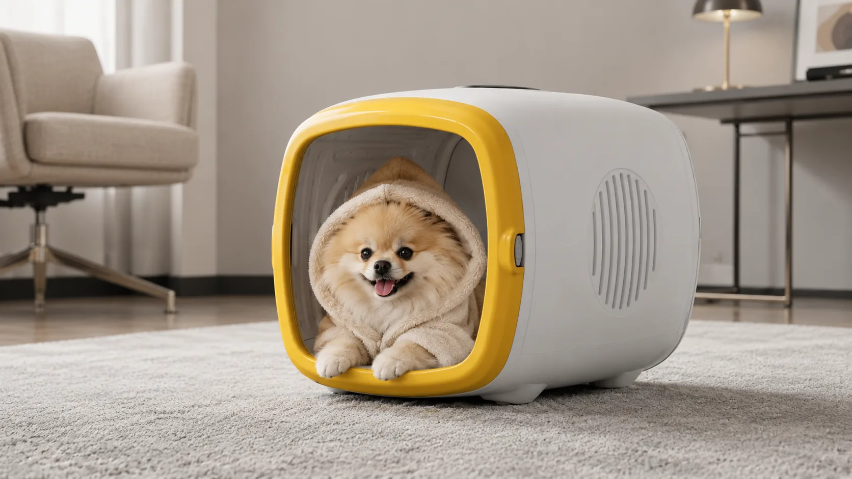 GuardHound Smart Pet Drying Cabinet · Transparent Observation Window · GuardHound DOG
