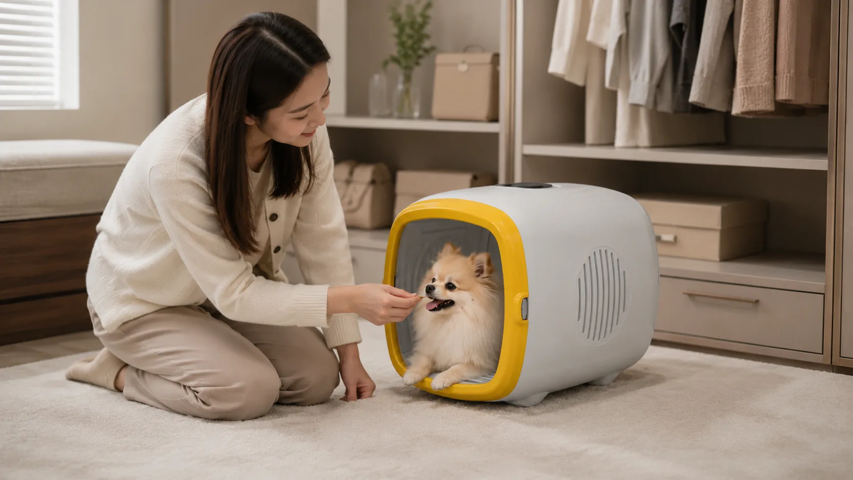 GuardHound Smart Pet Drying Cabinet · Afternoon Study Drying · GuardHound DOG