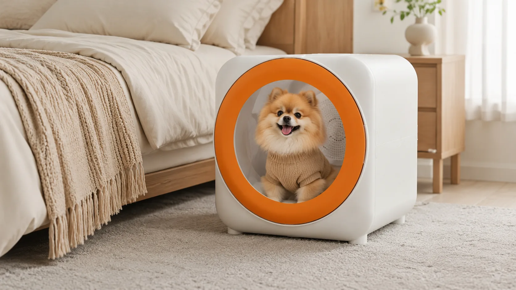 GuardHound Smart Pet Drying Box · Smart Temperature Control · GuardHound DOG