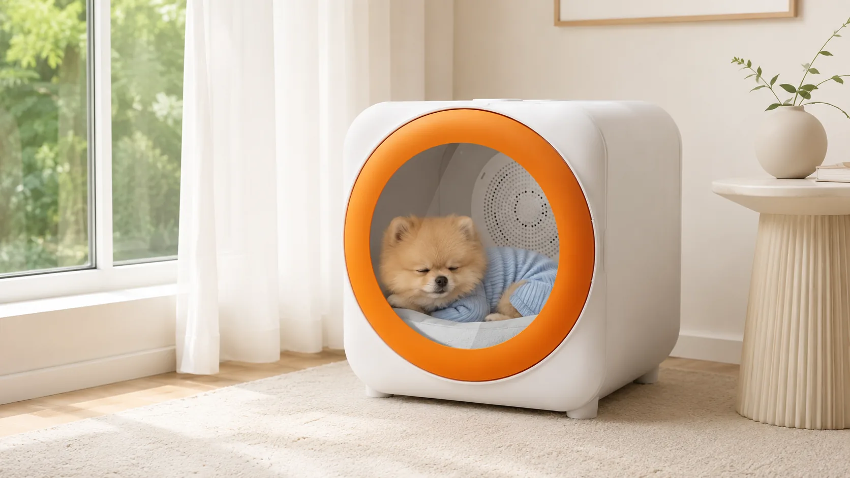 GuardHound Smart Pet Drying Box · Negative Ion Sterilization · GuardHound DOG