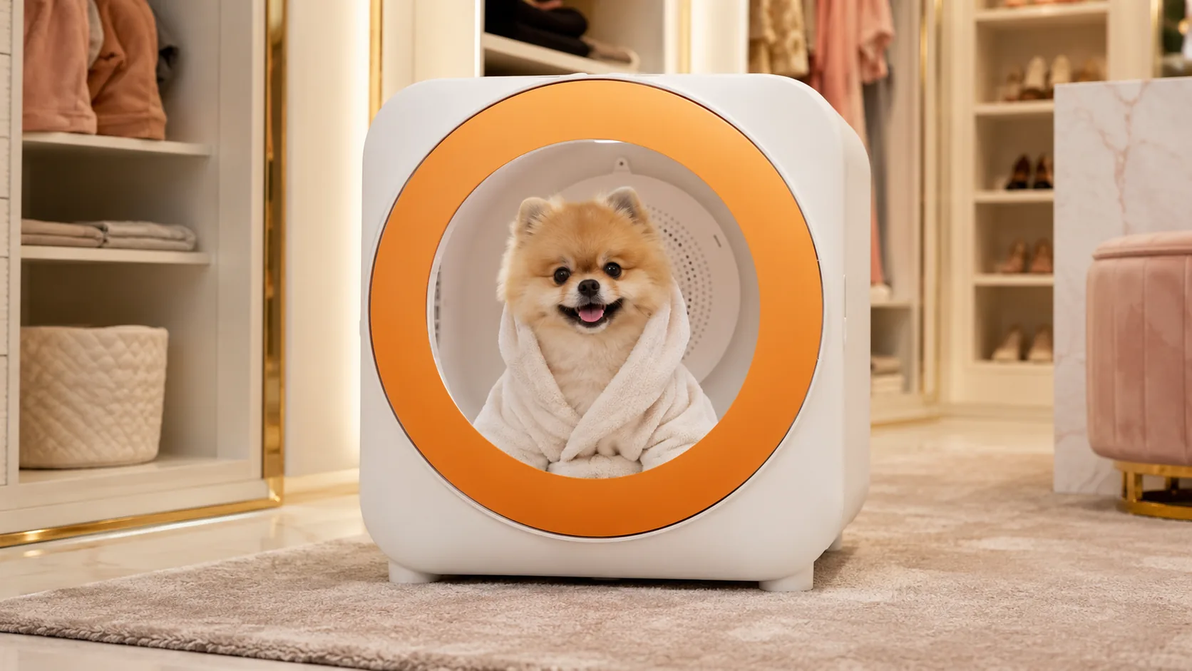 GuardHound Smart Pet Drying Box · Whisper-Quiet Design · GuardHound DOG