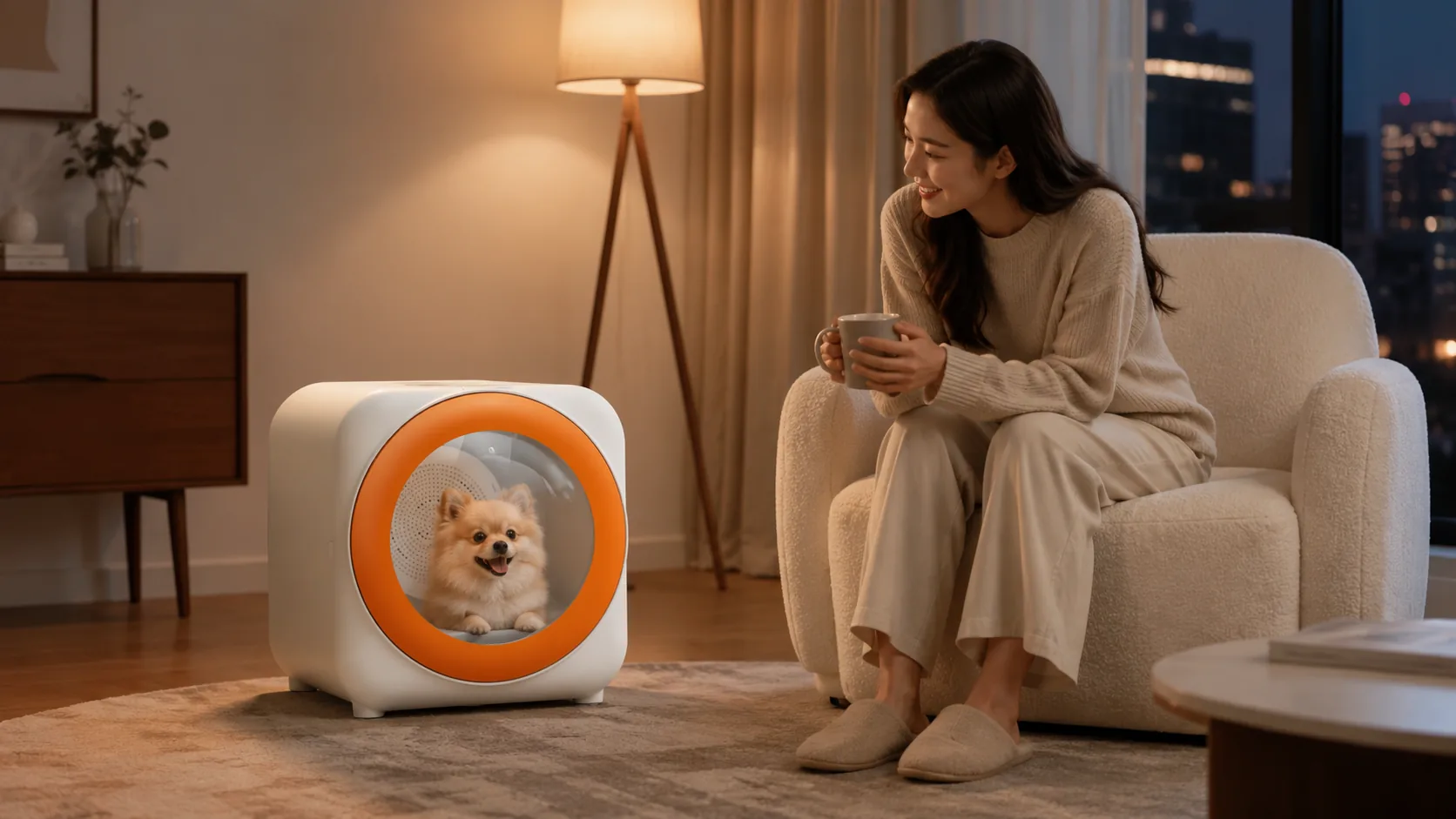 GuardHound Smart Pet Drying Box · Nighttime Silent Care · GuardHound DOG